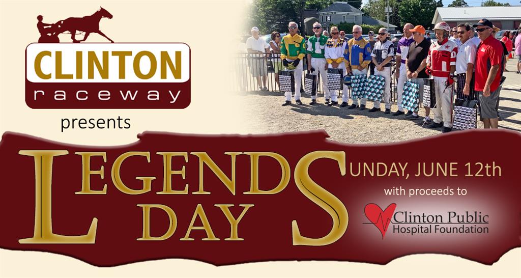 Clinton Raceway Legends Day June 12, 2022 with proceeds to the Clinton Public Hospital Foundation 